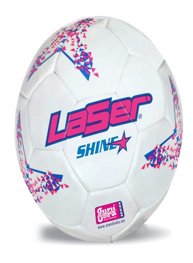 لايزر كرة قدم ليزر شاين ستار مقاس 5 - كرة قدم رسمية للمباريات - مناسبة للاعبي كرة القدم من الشباب والكبار - سهلة النفخ واللعب، تتميز بتصميم متين يدوم طويلاً وكرات قدم جذابة. - Image 1